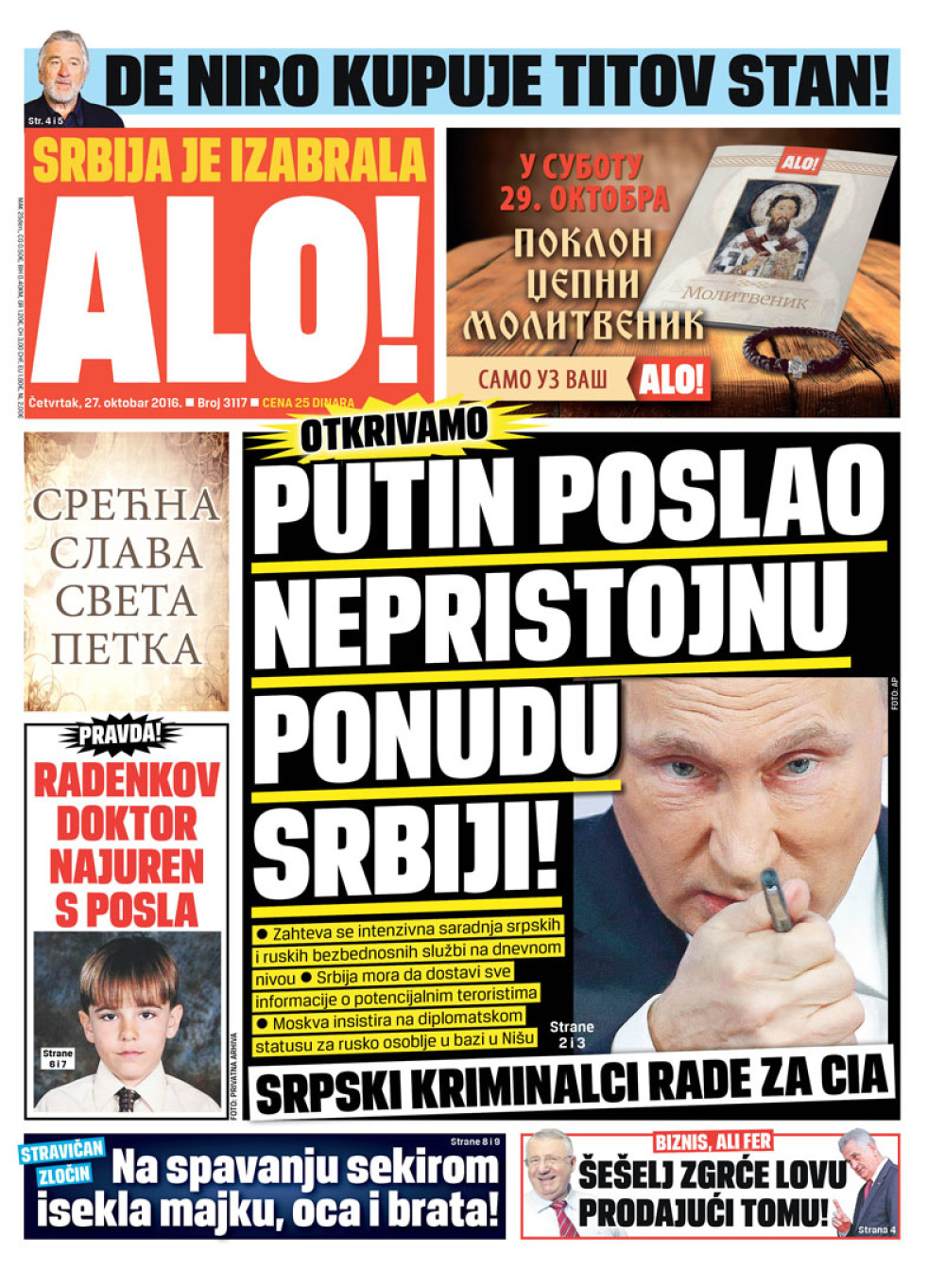 Naslovna za: 27.10.2016