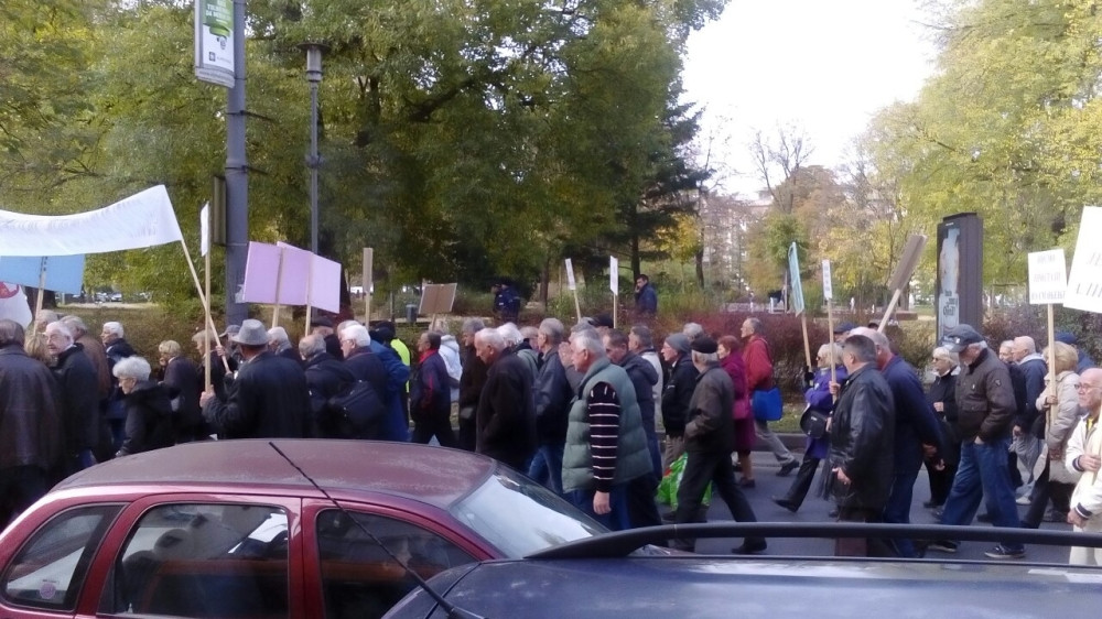 Protest penzionera u Beogradu