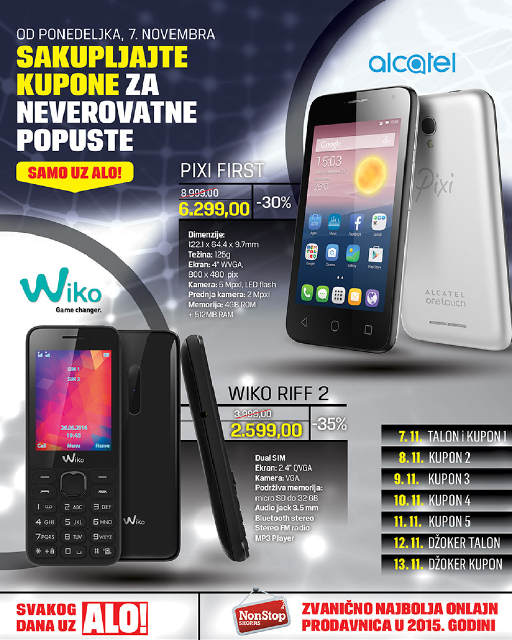 Kupite mobilni za samo 2.599 dinara!