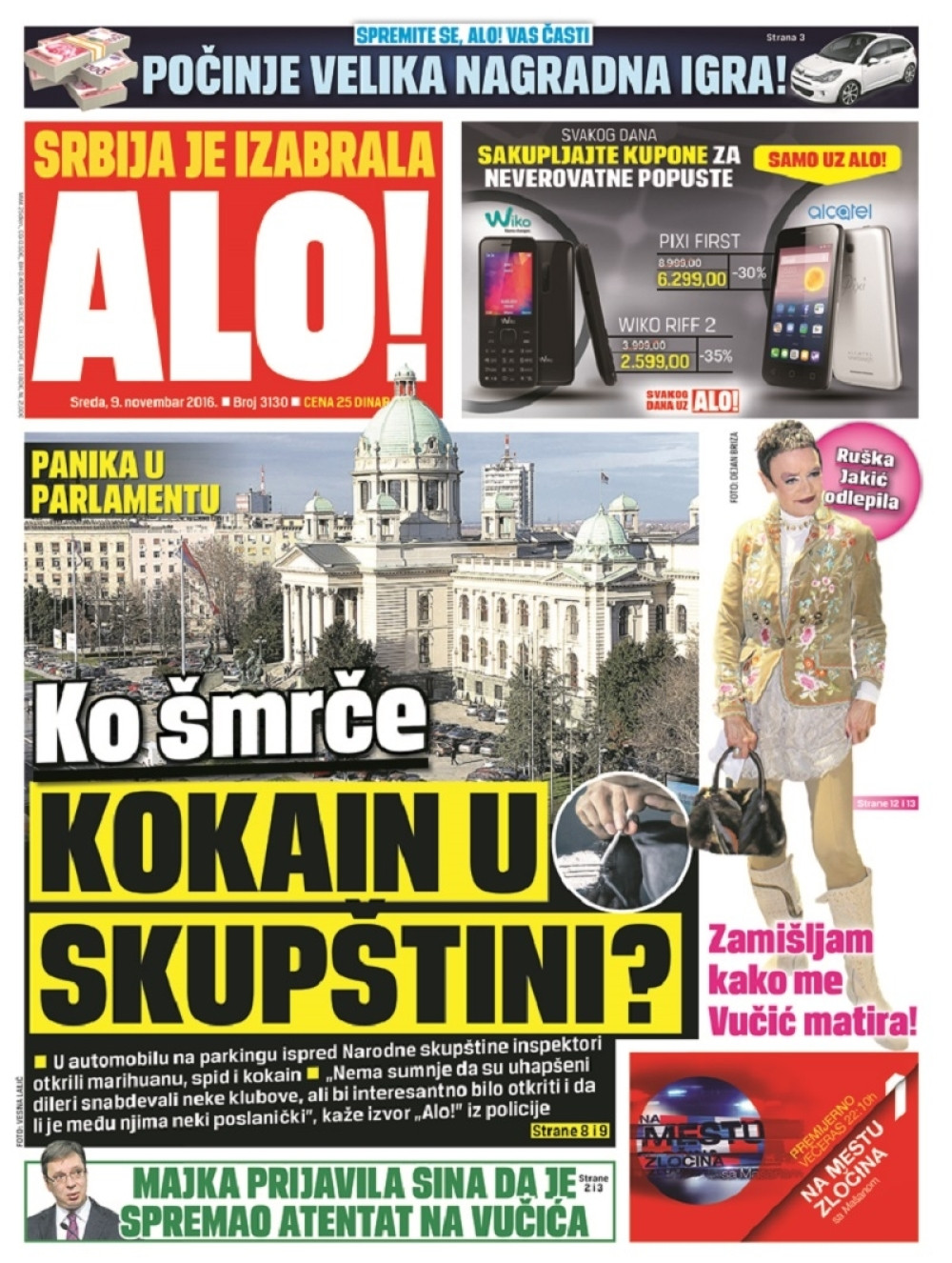 Naslovna za: 9.11.2016