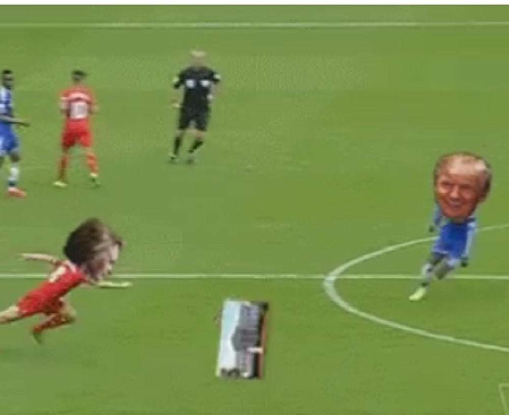 Ovako je Tramp nadigrao Hilari u fudbalu (VIDEO)