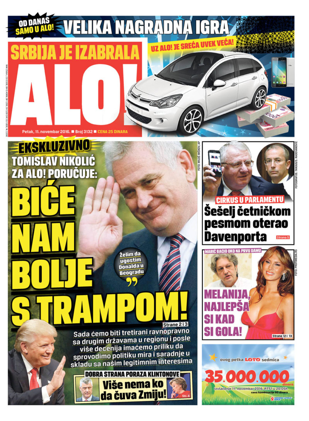 Naslovna za: 11.11.2016