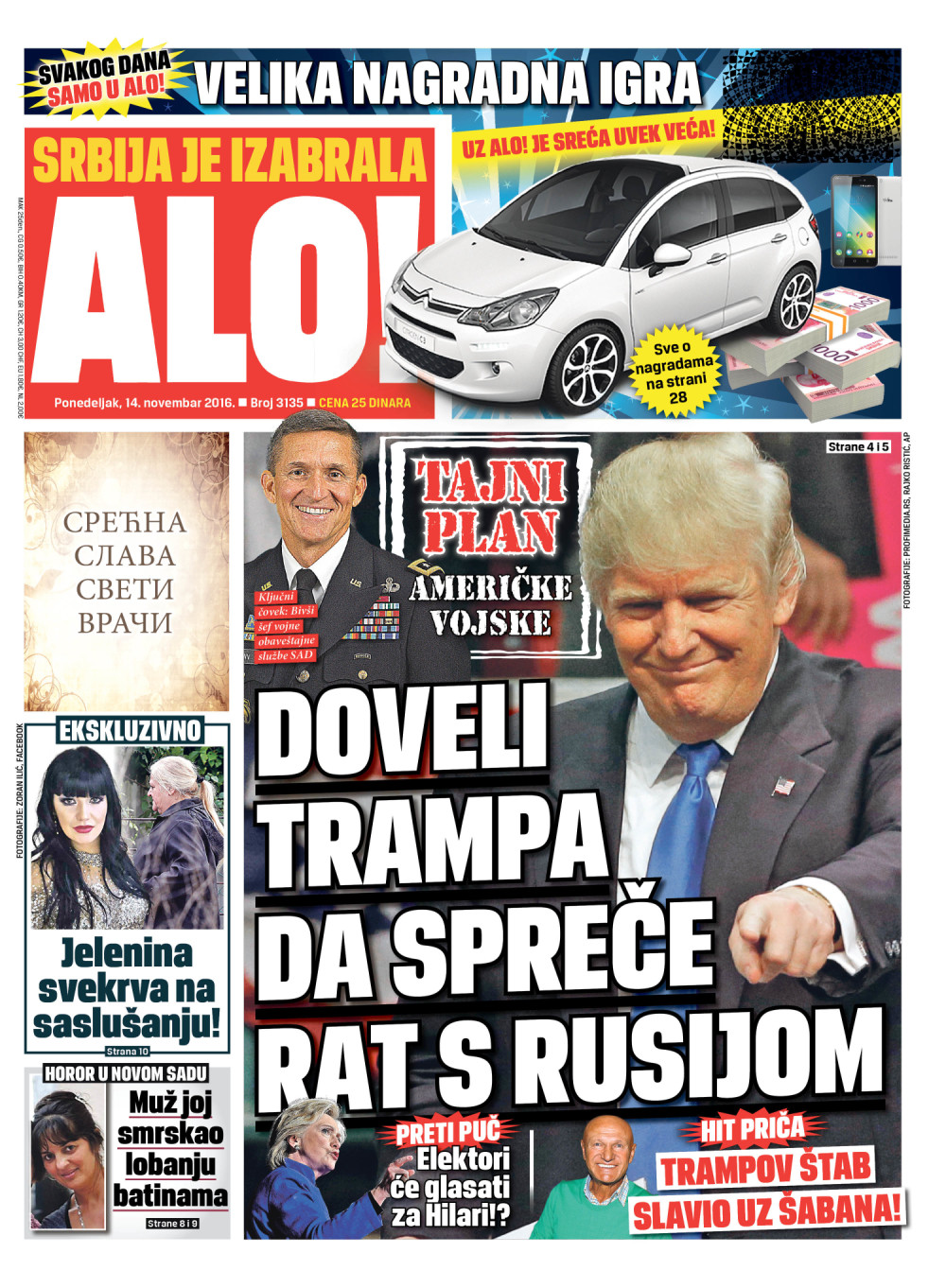 Naslovna za: 14.11.2016