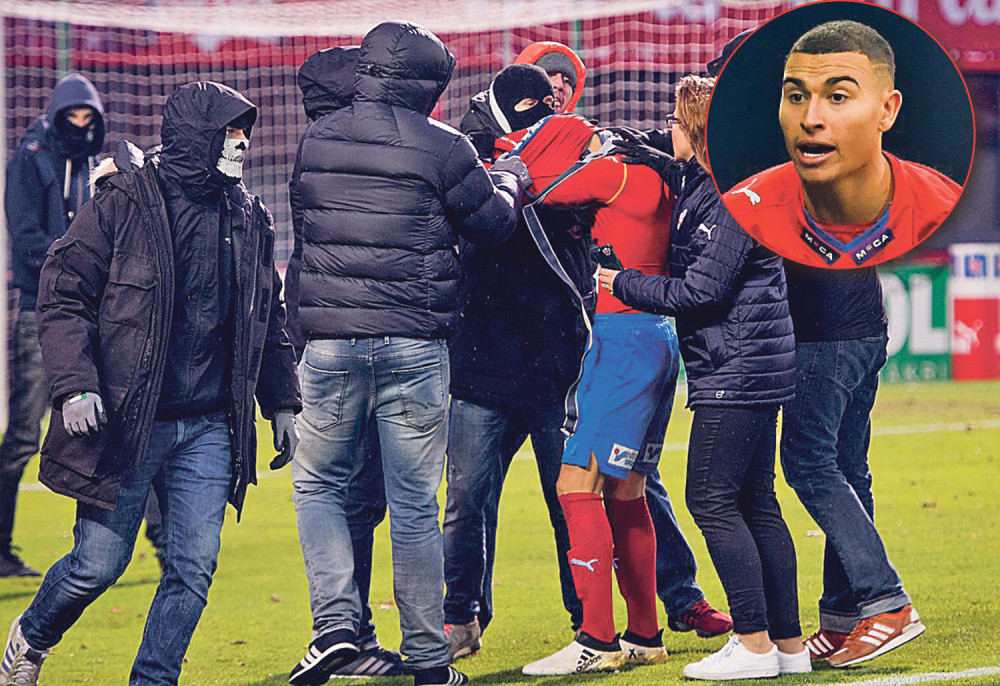 Huligani skinuli fudbalera