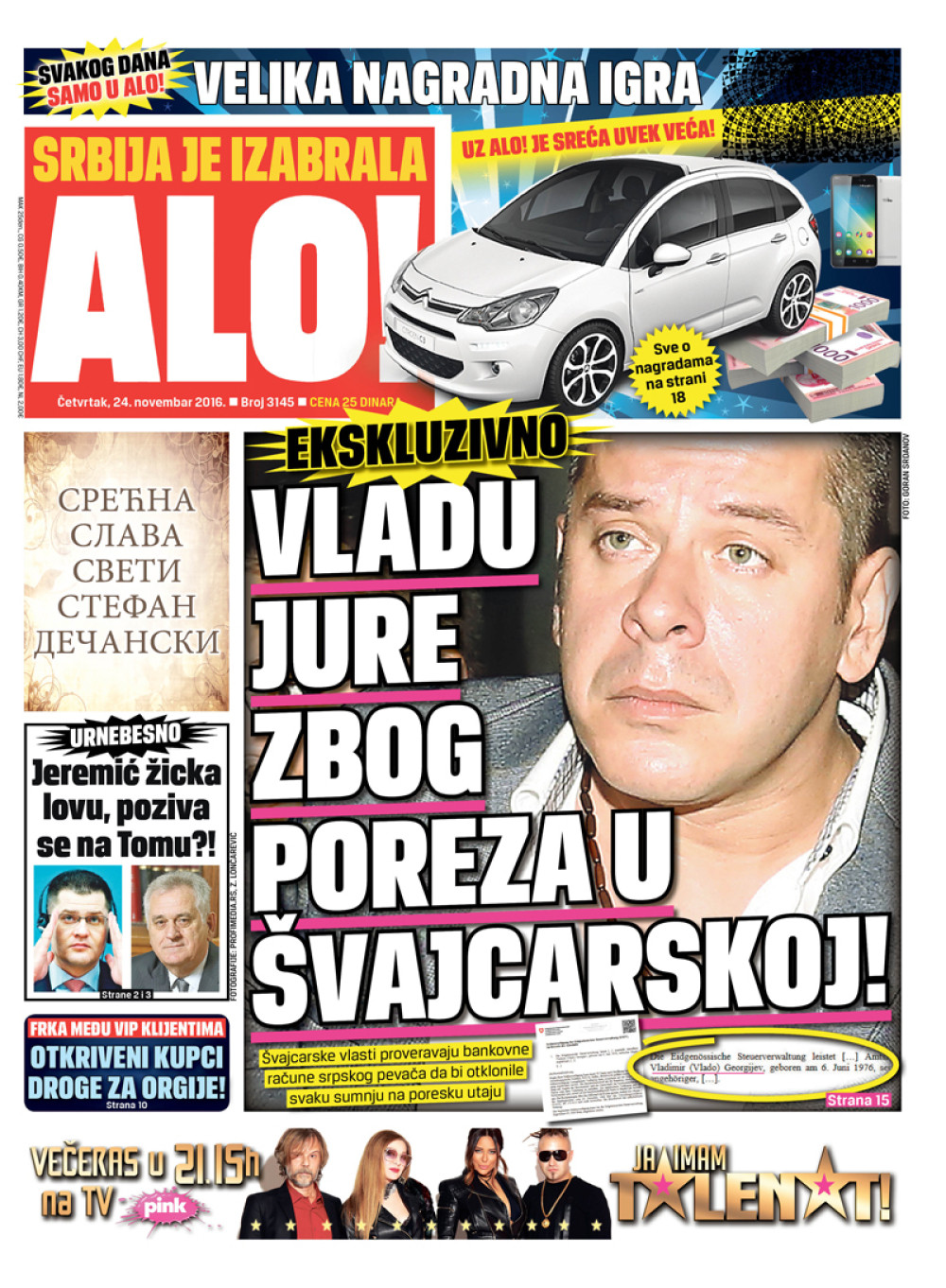 Naslovna za: 24.11.2016