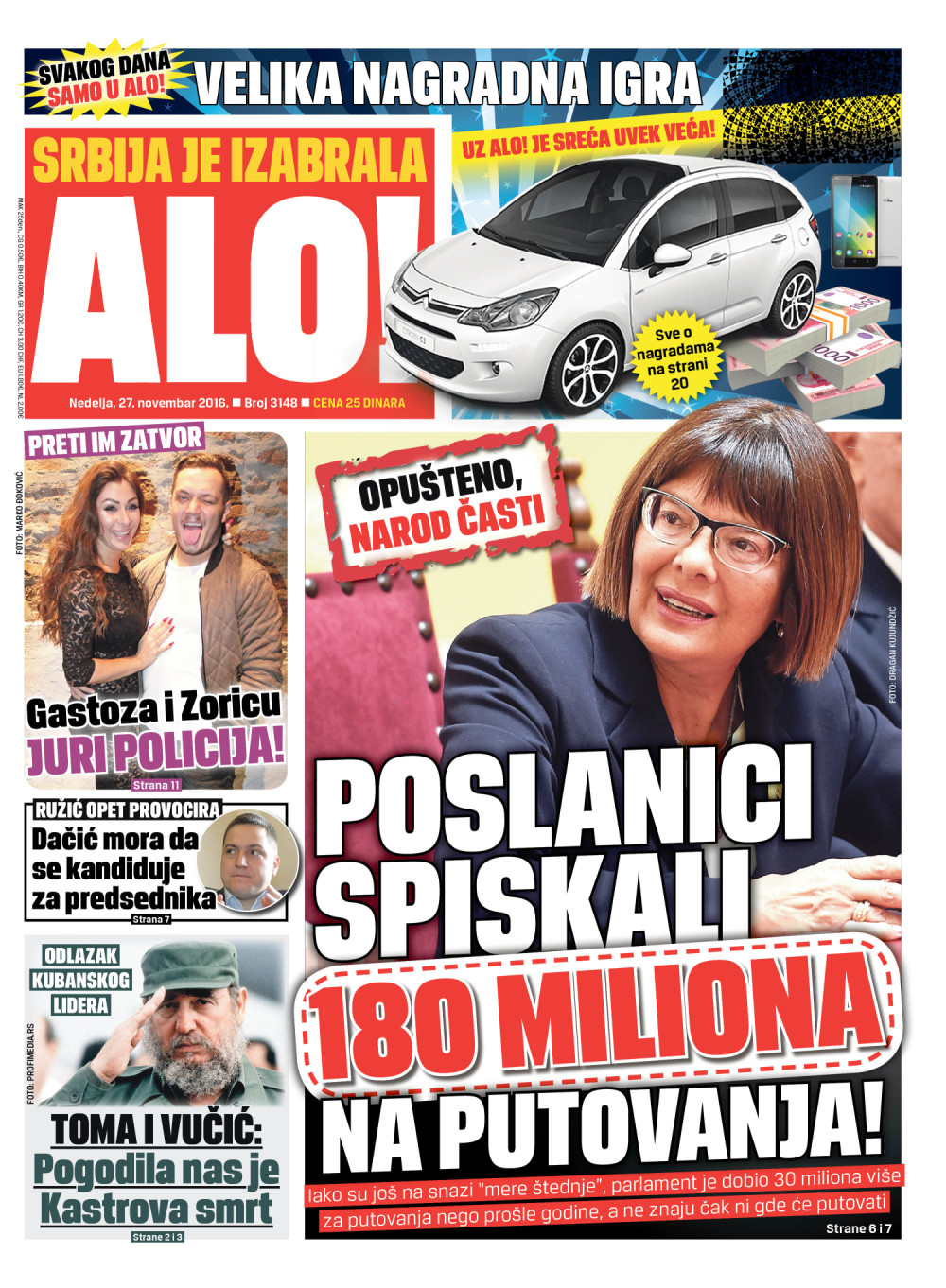 Naslovna za: 27.11.2016