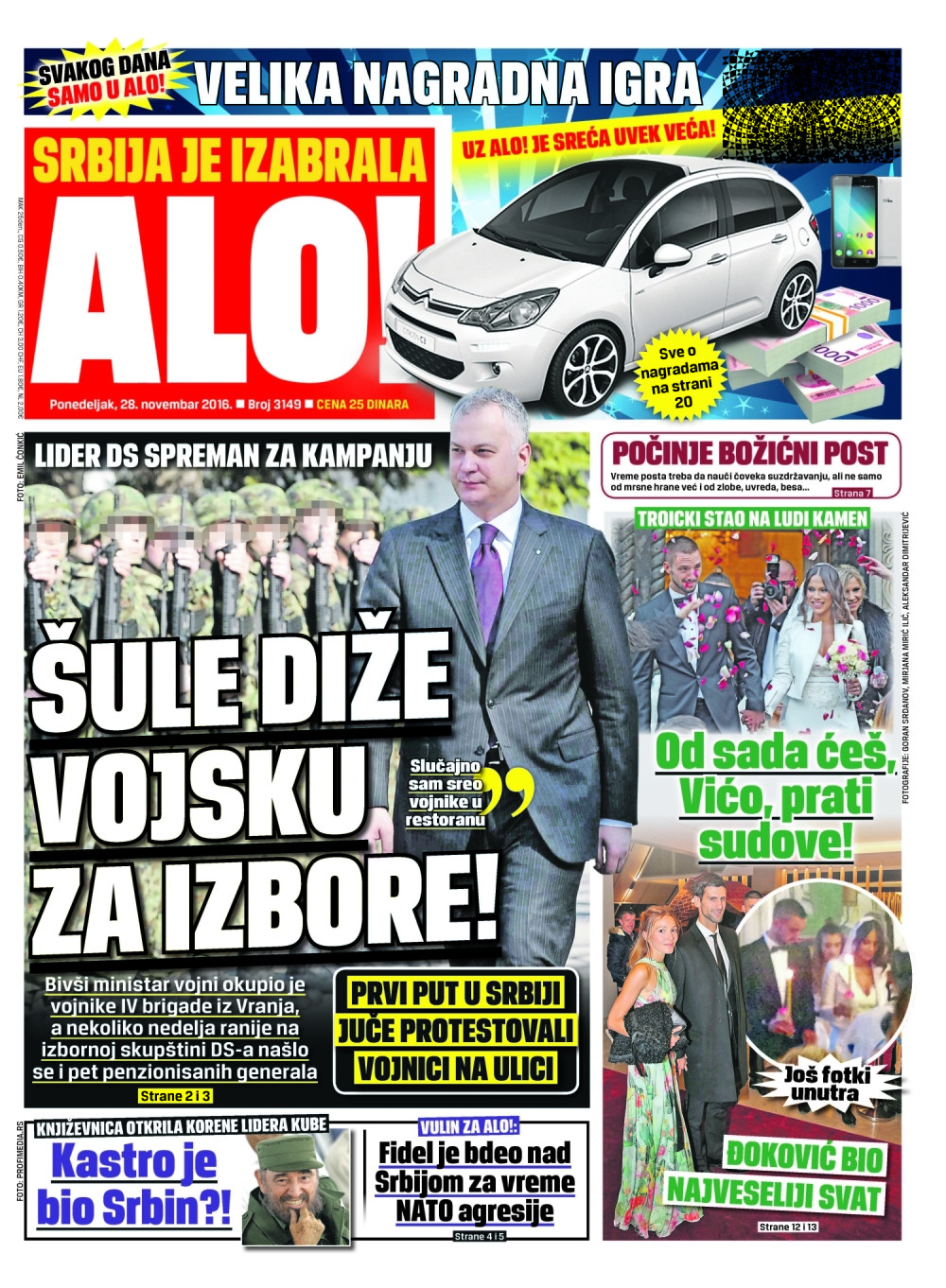 Naslovna za: 28.11.2016