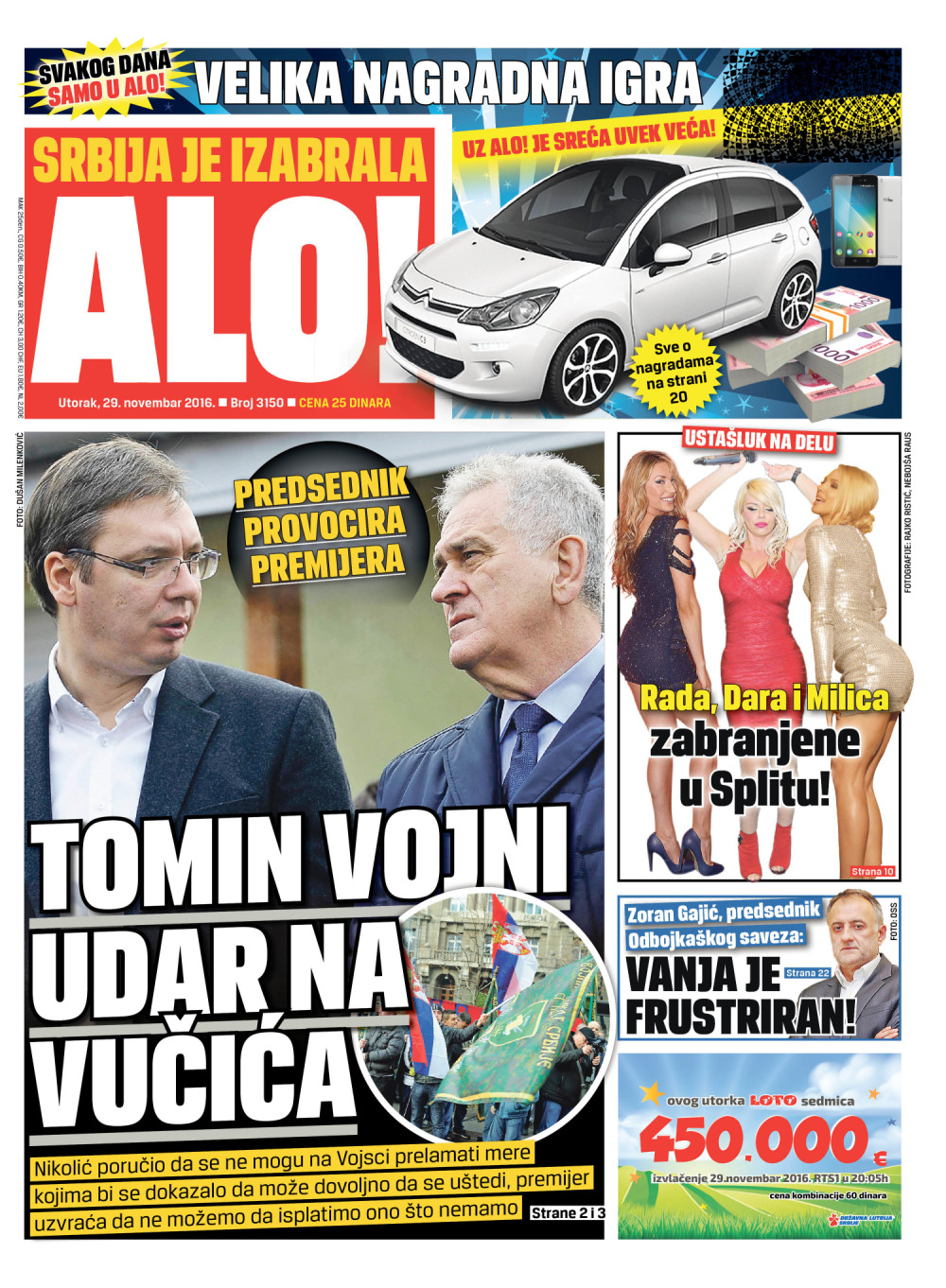 Naslovna za: 29.11.2016