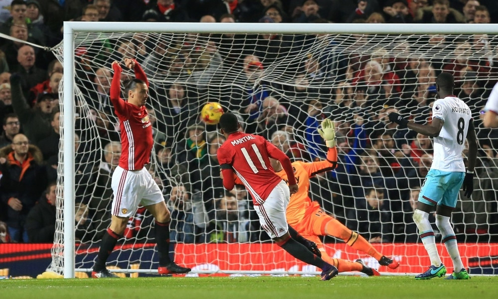 Ibrahimović i Marsijal oduvali Vest Hem