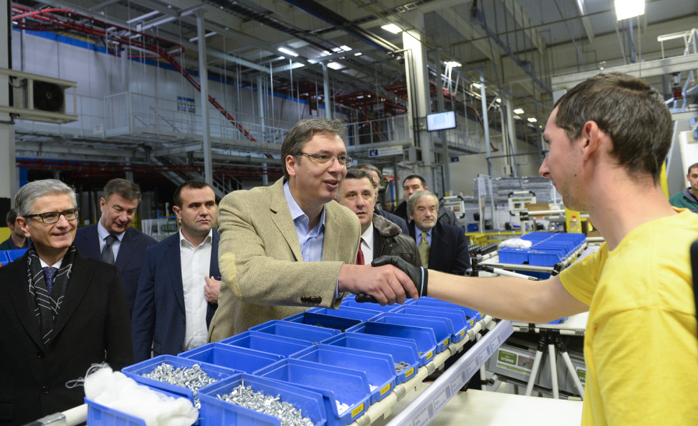 Vučić u fabrici Gorenje
