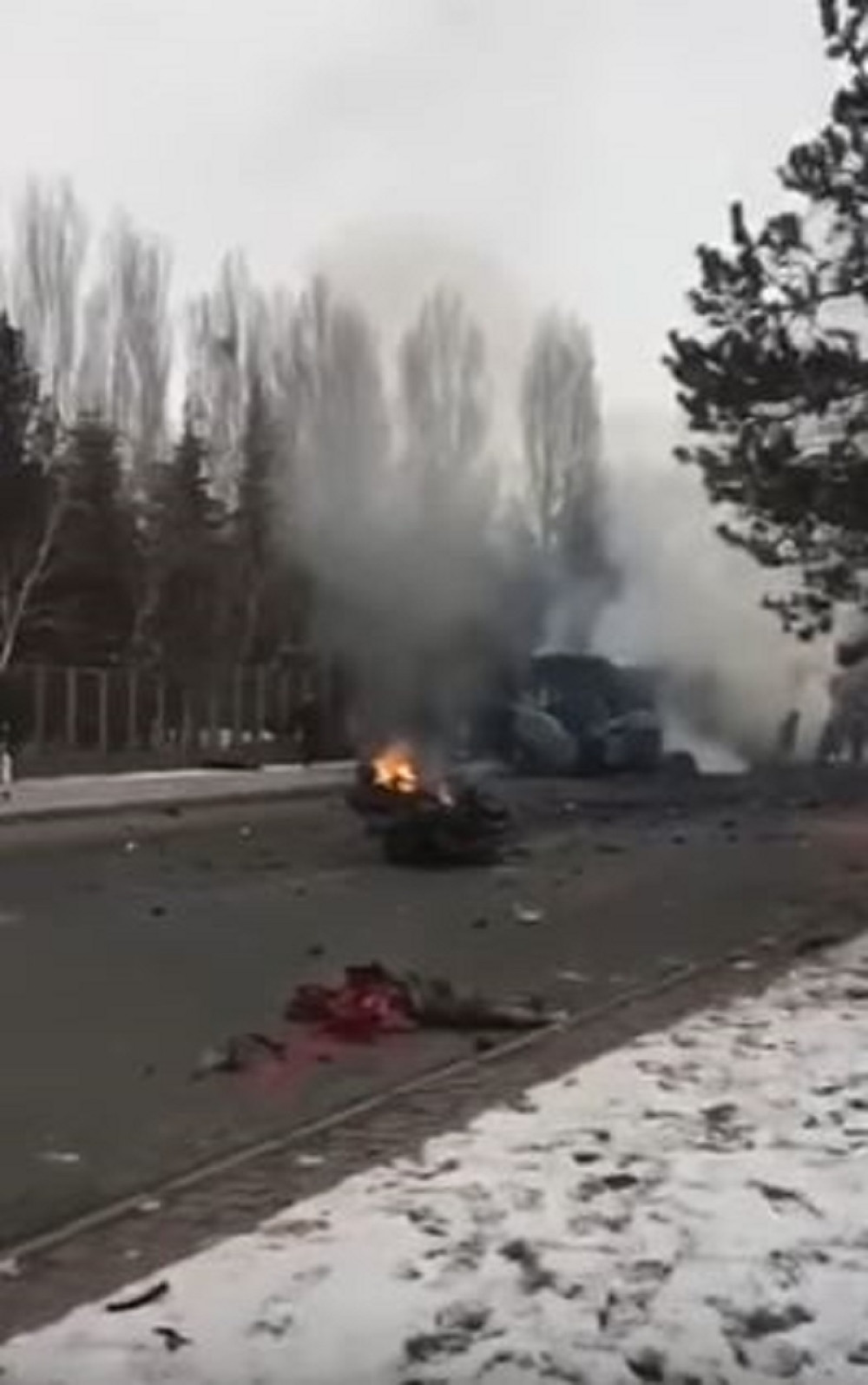 Eksplodirao autobus pun vojnika (FOTO+VIDEO)