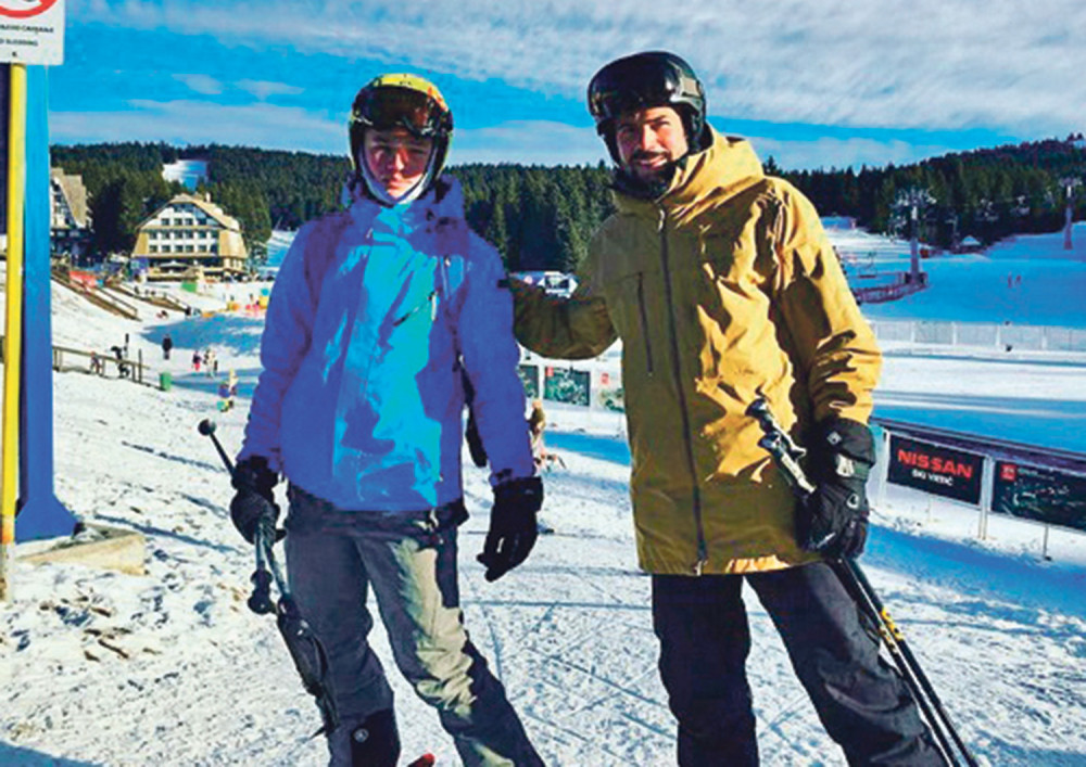 Kežman sa sinom skija na Kopu