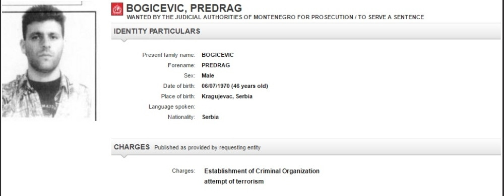 Bogićević na slobodi, umesto u Crnoj Gori