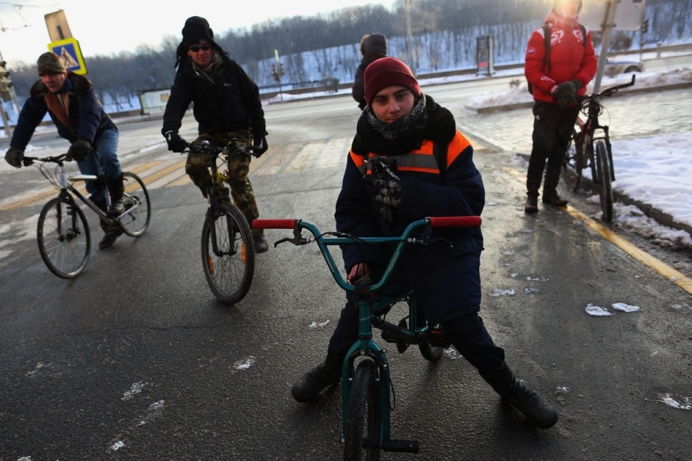 Moskovljani vozili bicikle na minus 27