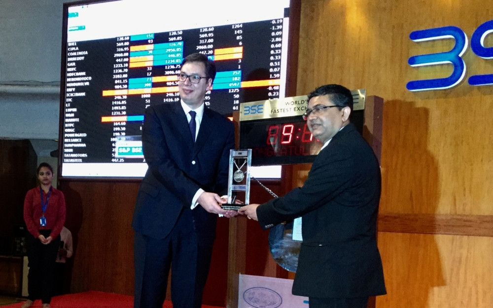 Vučić otvorio Mumbajsku berzu (FOTO)