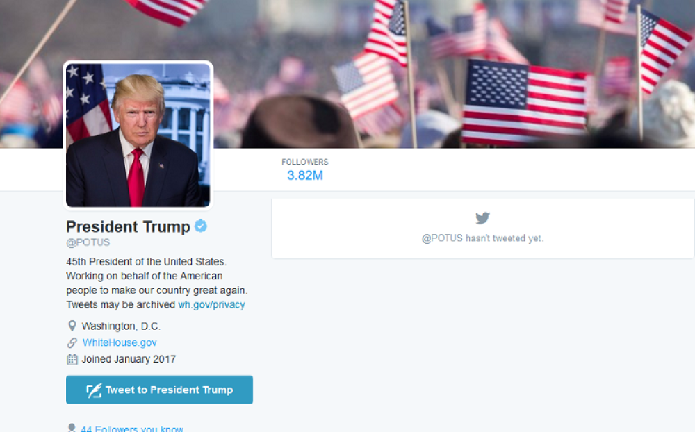 I Tviter "priznao" Trampa za predsednika! (FOTO)