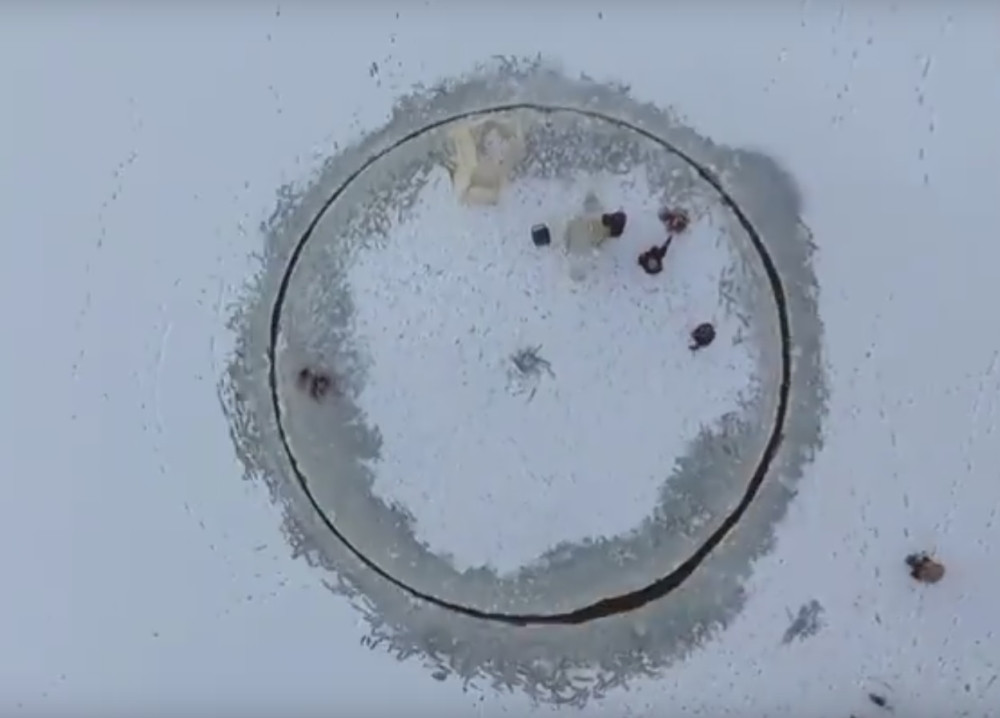 Zabava na ledu na finski način (VIDEO)