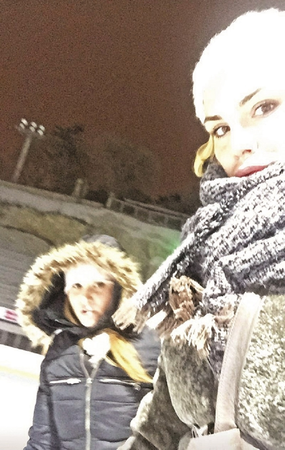 Nina đuskala na klizalištu