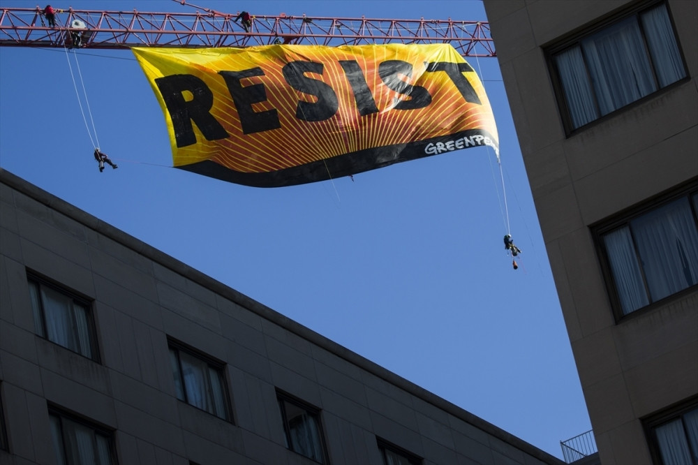 Hrabar protest protiv Trampa (FOTO GALERIJA)