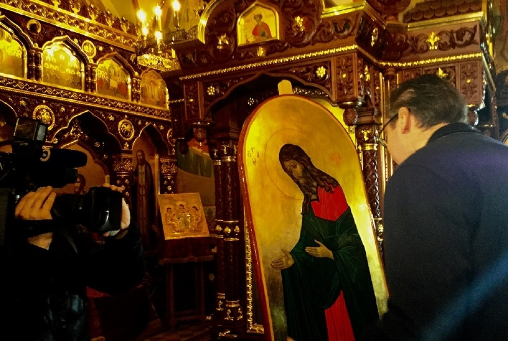 Vučić dobio ikonu za Hram Svetog Save!