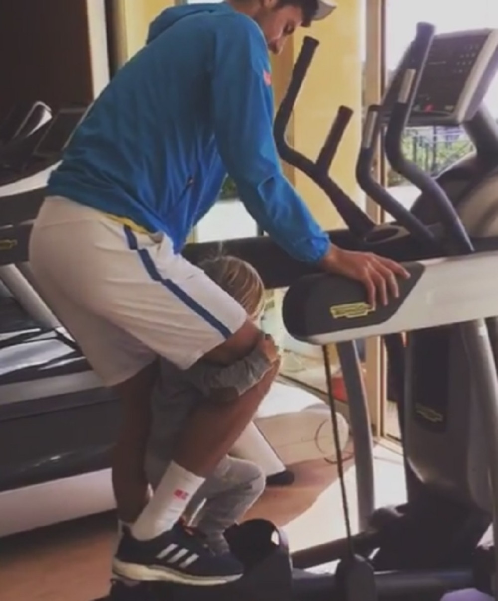 Ovako Nole i Stefan vežbaju u teretani (VIDEO)