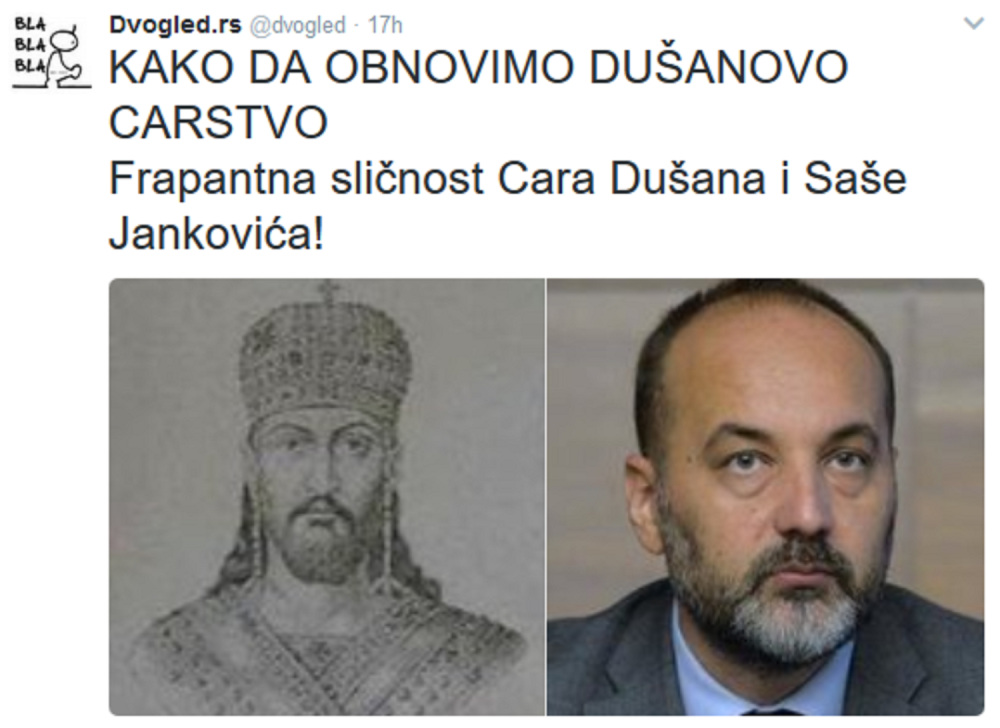 Janković kao car Dušan!