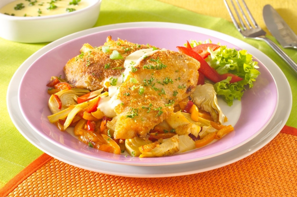 Pečeno belo meso sa kačkavaljem