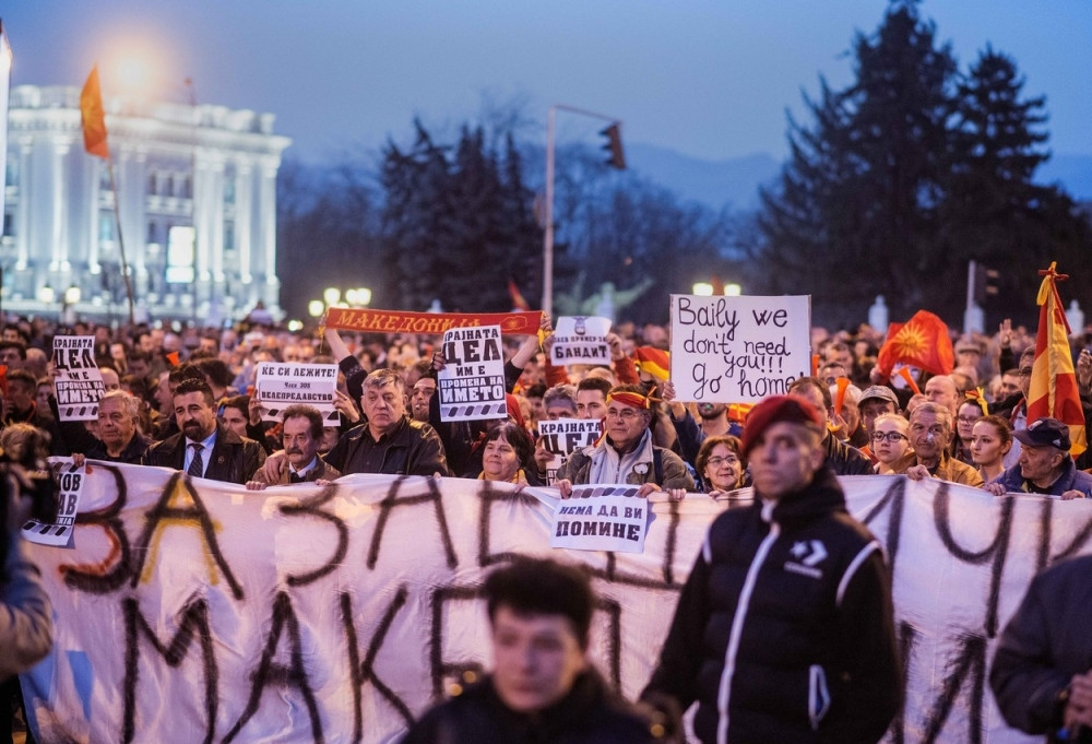 Nastavljeni  protesti za zajedničku Makedoniju