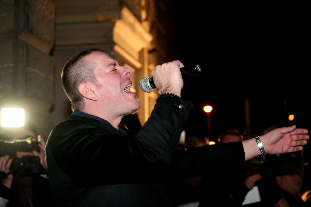 Protest zbog otkazivanja koncerta Vlade Georgieva (FOTO)