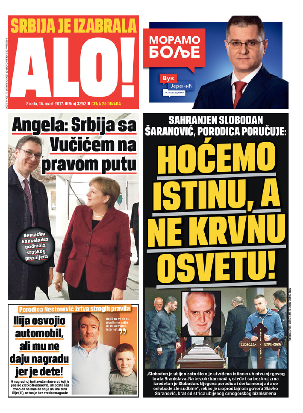 Naslovna za: 15.3.2017