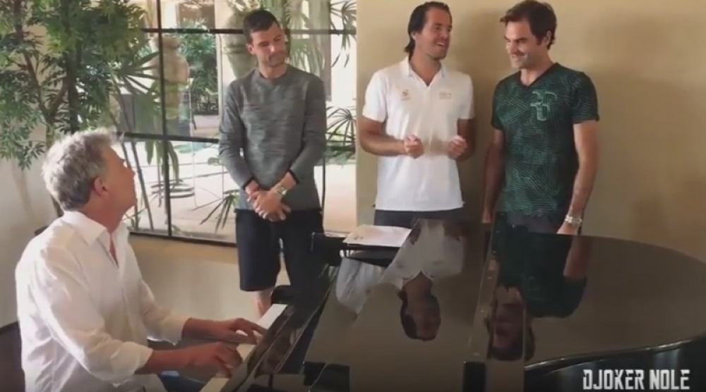 Federer i Novak zapevali zajedno! (VIDEO)