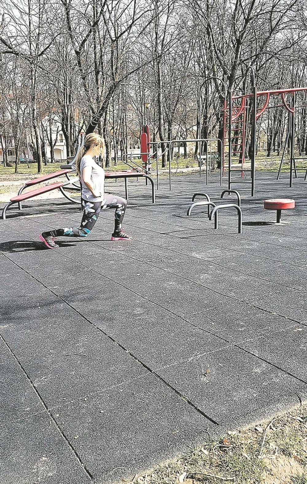 Ana Kokić trenira po parkovima!