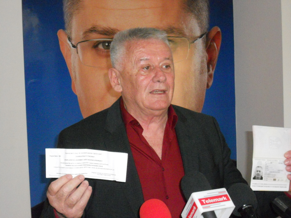 Ilić je upisan u birački spisak!