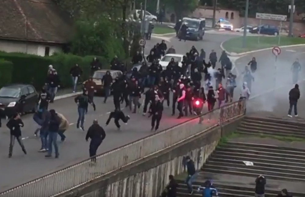 Žestoka tuča grobara i delija u Humskoj (VIDEO)