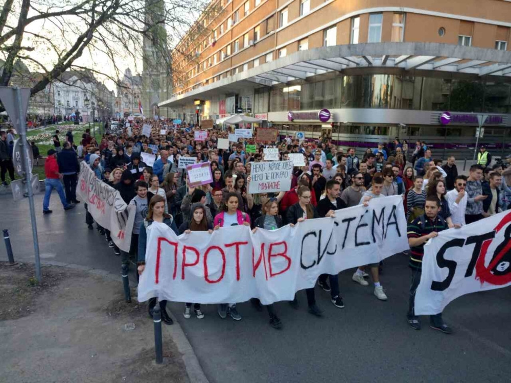 Problemi u prosveti dominirali na protestu
