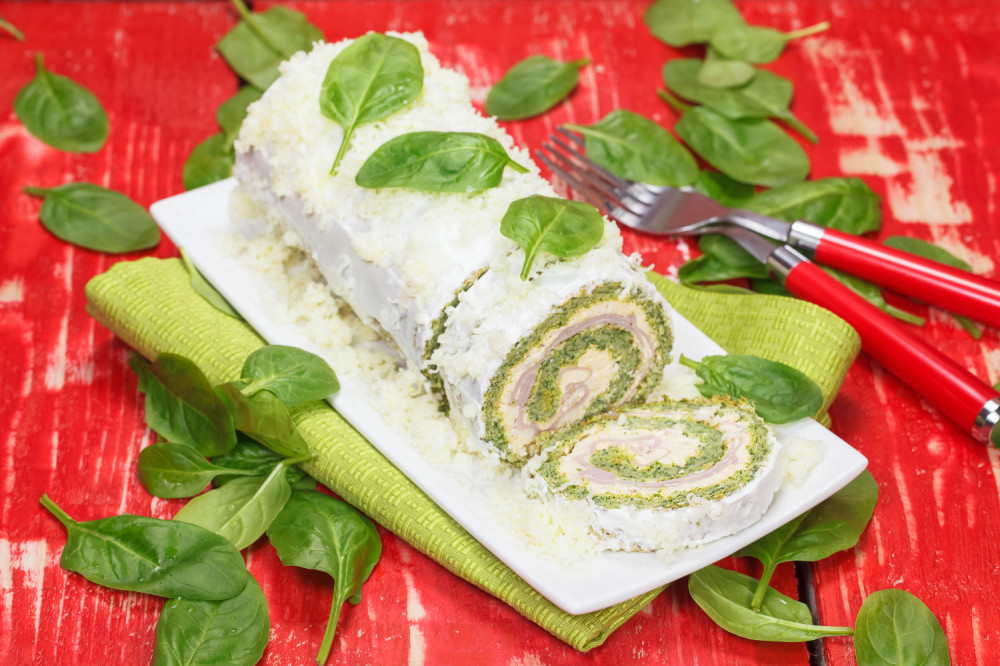 Rolat sa spanaćem i kajmakom