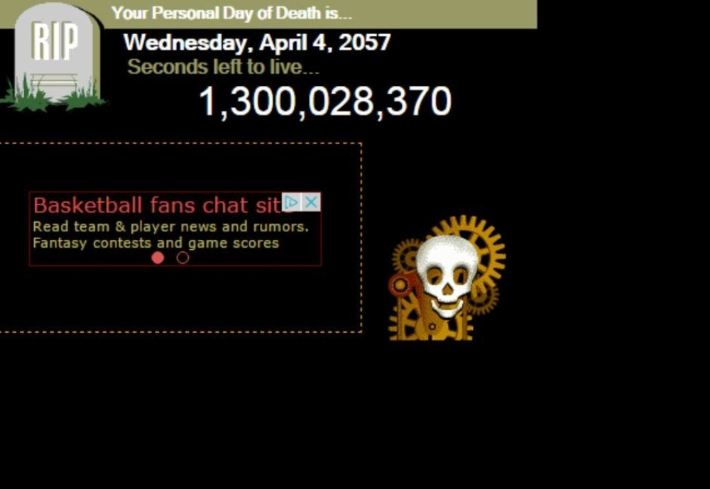 Izračunajte kada ćete umreti!