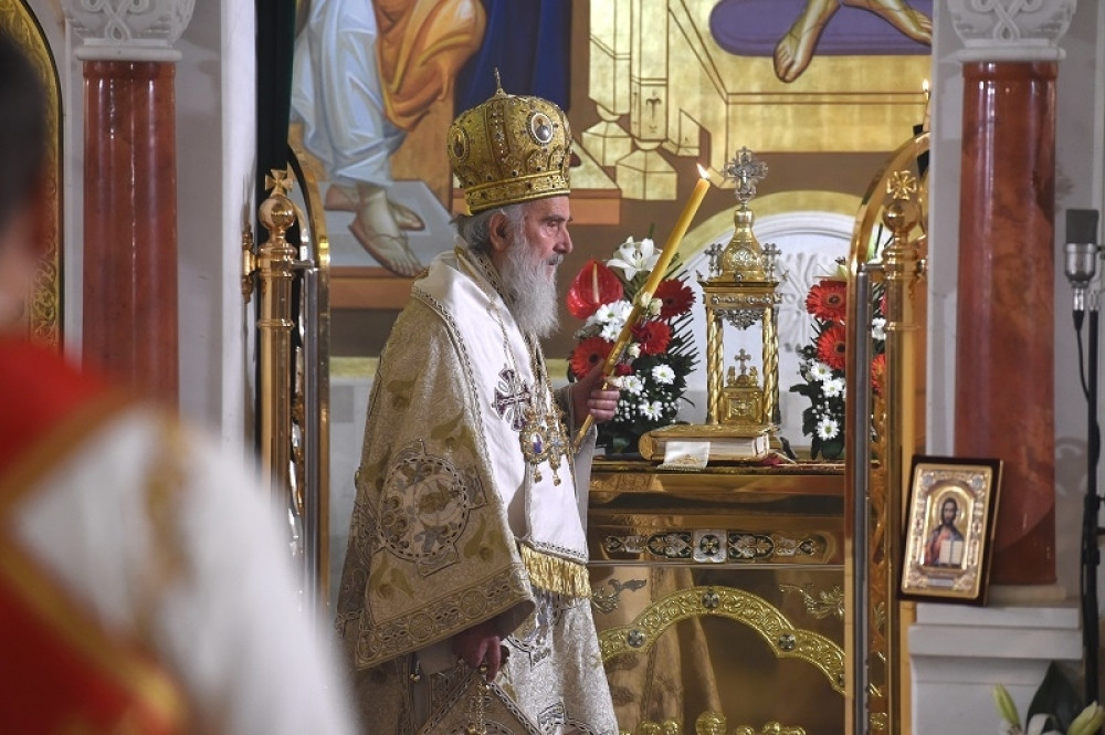 Patrijarh služio liturgiju u kripti Hrama Svetog Save