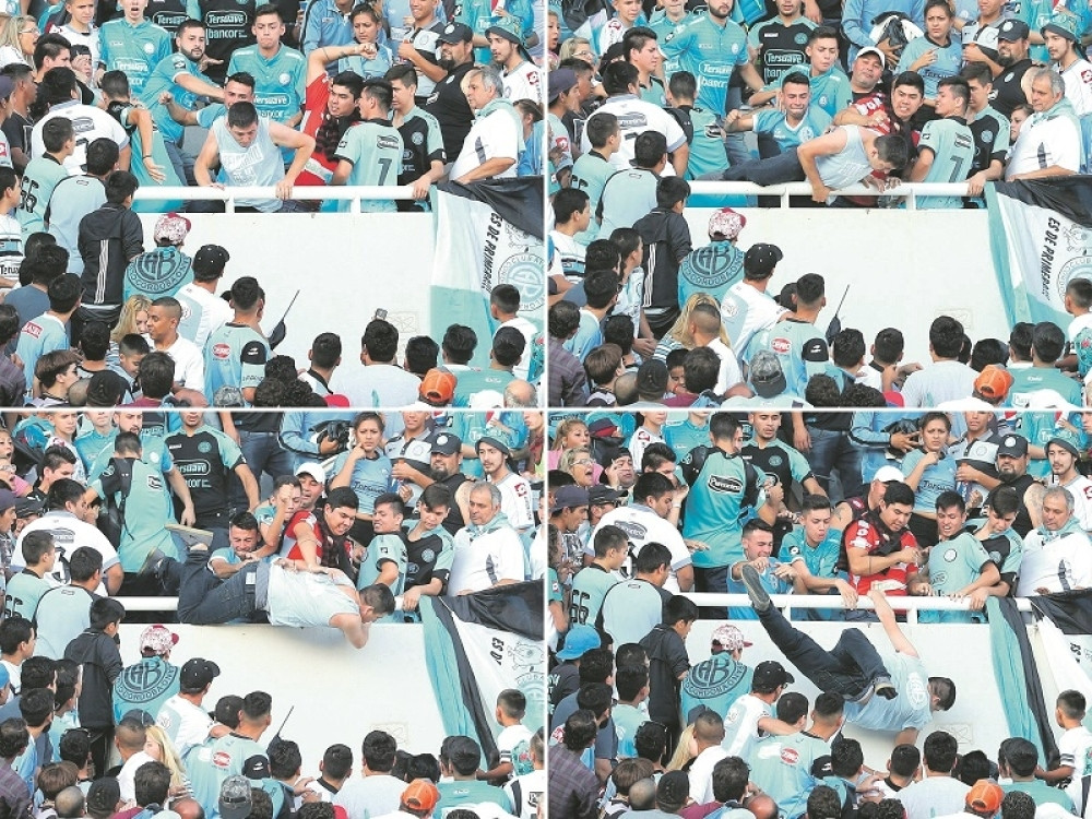 Huligani bacili čoveka s tribine!