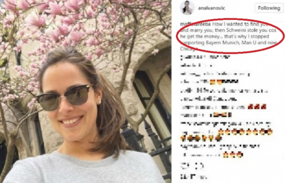 Ana Ivanović objavila fotku, a zatim dobila top komentar