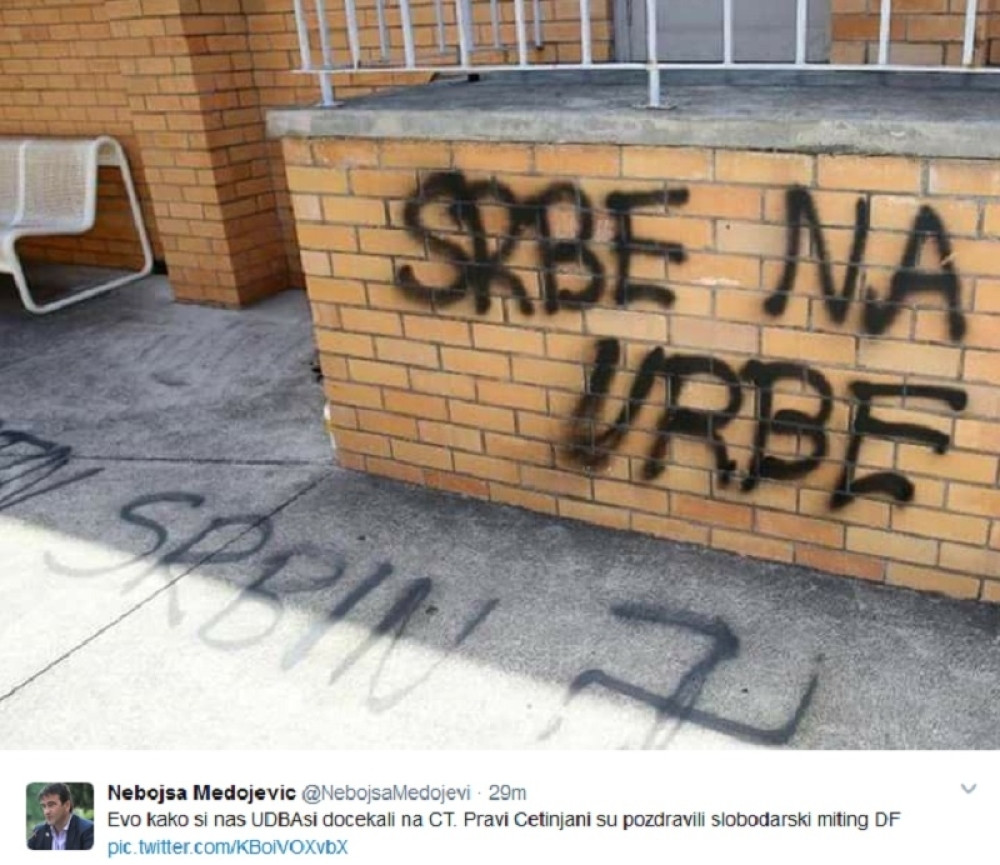 "Srbe na vrbe" u Cetinju! (FOTO + VIDEO)