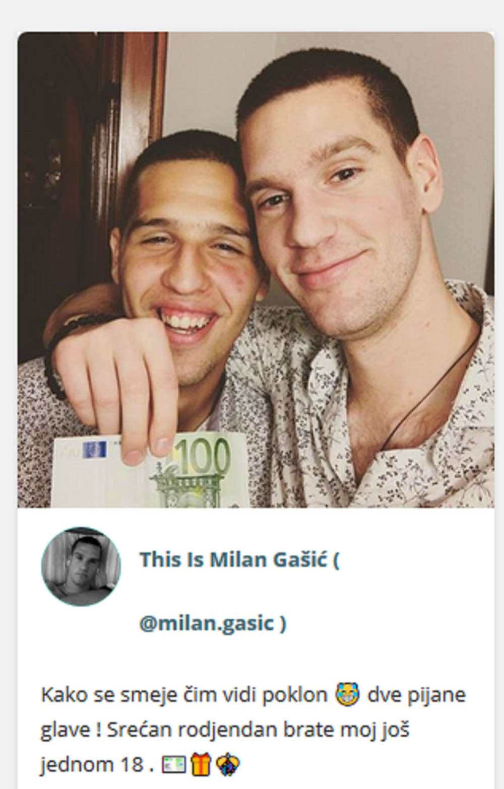 Gašić poklanja pare!