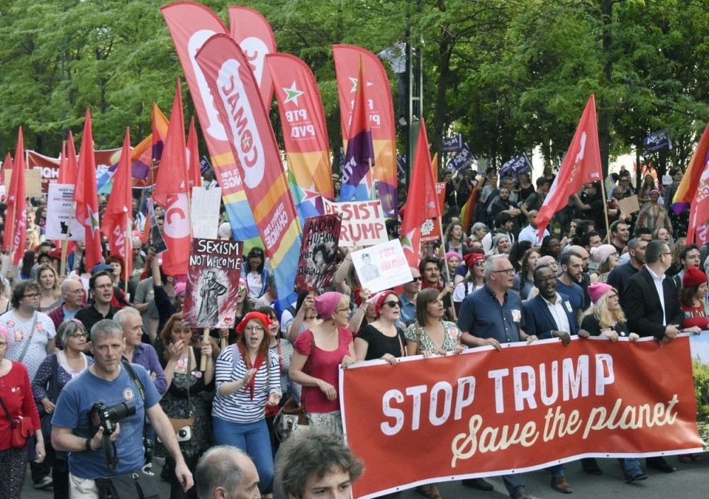 Protesti protiv Trampa i NATO