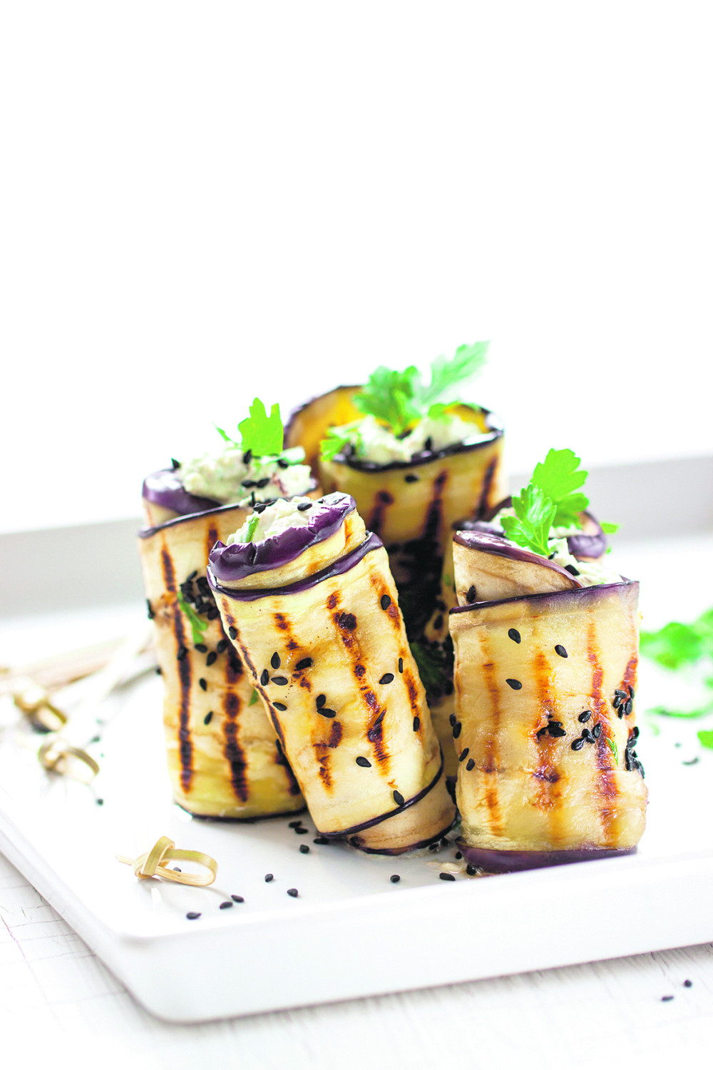 Grilovan plavi patlidžan sa mocarelom