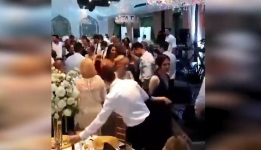 Ovako se veseli na svadbi Teodosića (VIDEO)