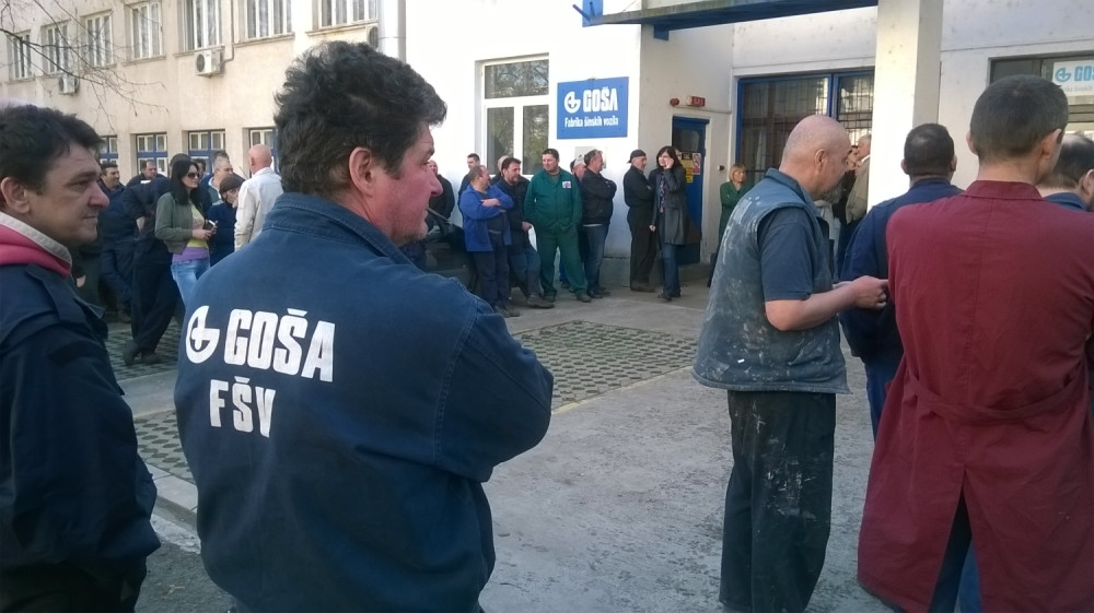 Radnici "Goše" nastavljaju štrajk