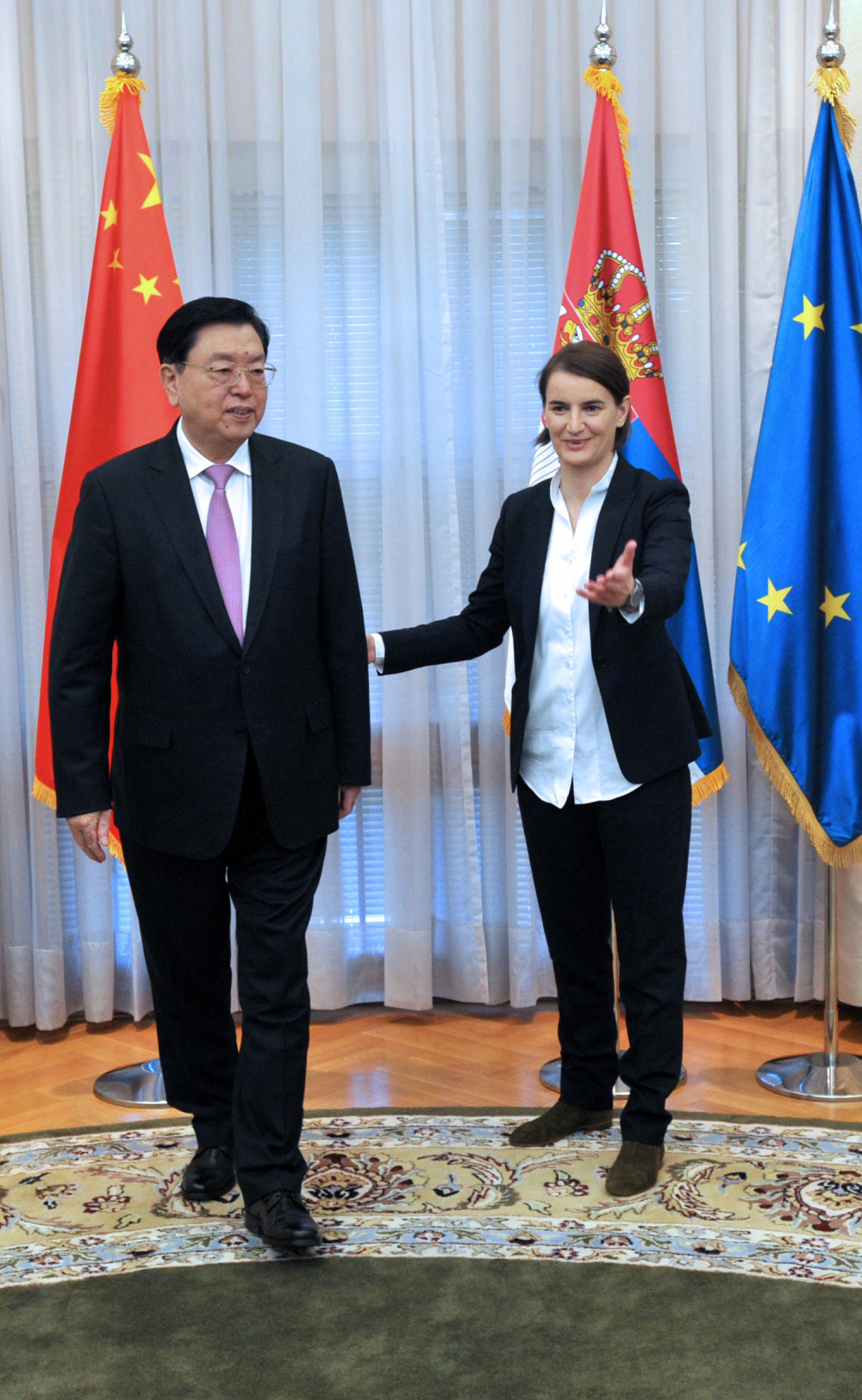 Brnabić i Džang u poseti TE Kostolac