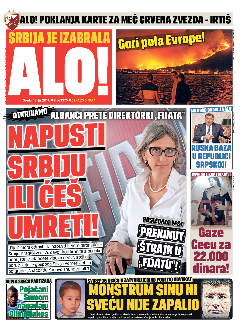 Naslovna za: 19.7.2017