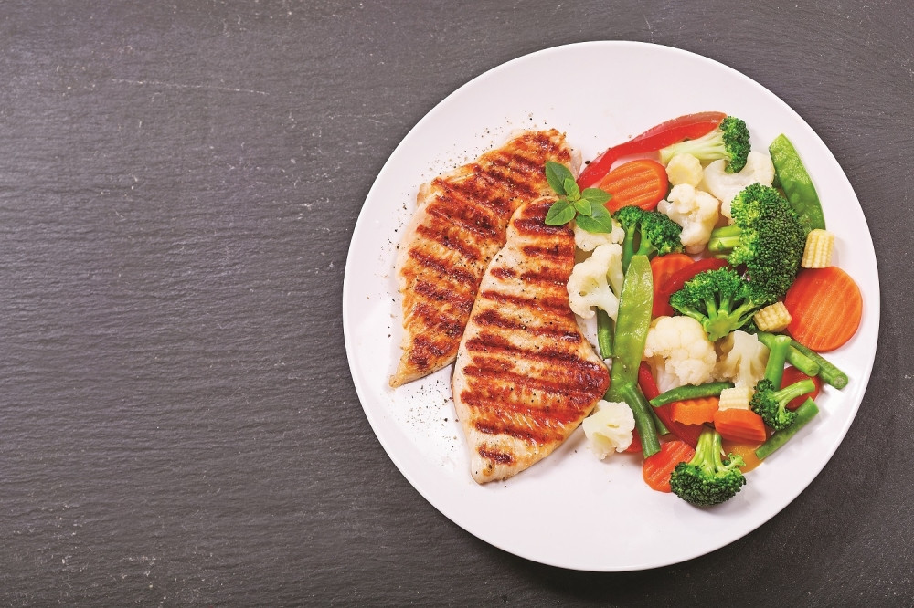 Piletina i povrće na puteru