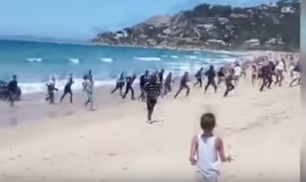 Iskrcali su se na popularnu plažu, a onda su počeli da beže (VIDEO)